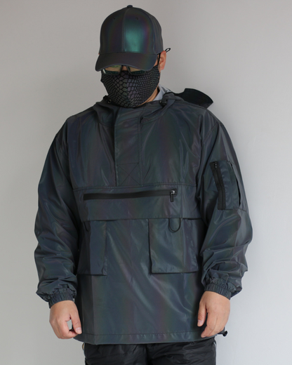 Versatile Reflective Hooded Jacket - urban hooded jacket - Reflective Hooded Jacket for Modern Urban Fashion - View 10