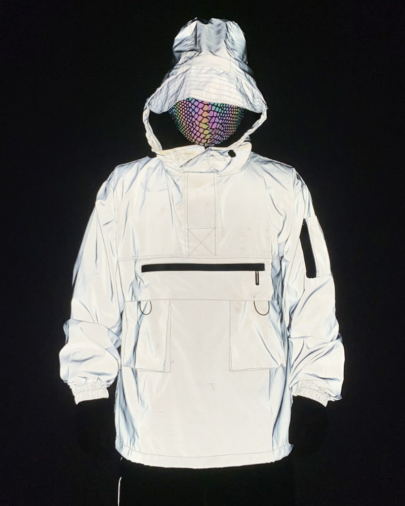 Versatile Reflective Hooded Jacket - urban hooded jacket - Reflective Hooded Jacket for Modern Urban Fashion - View 2