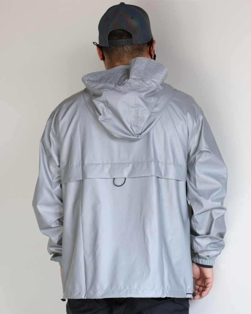 Versatile Reflective Hooded Jacket -  urban style - Reflective Hooded Jacket for Modern Urban Fashion - View 7