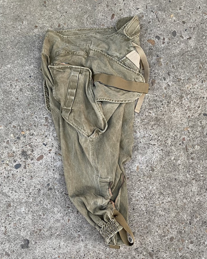 Versatile Retro Multi-Way Pants - techwear cargo joggers - Versatile Retro Multi-Way Cargo Pants in Khaki - View 10