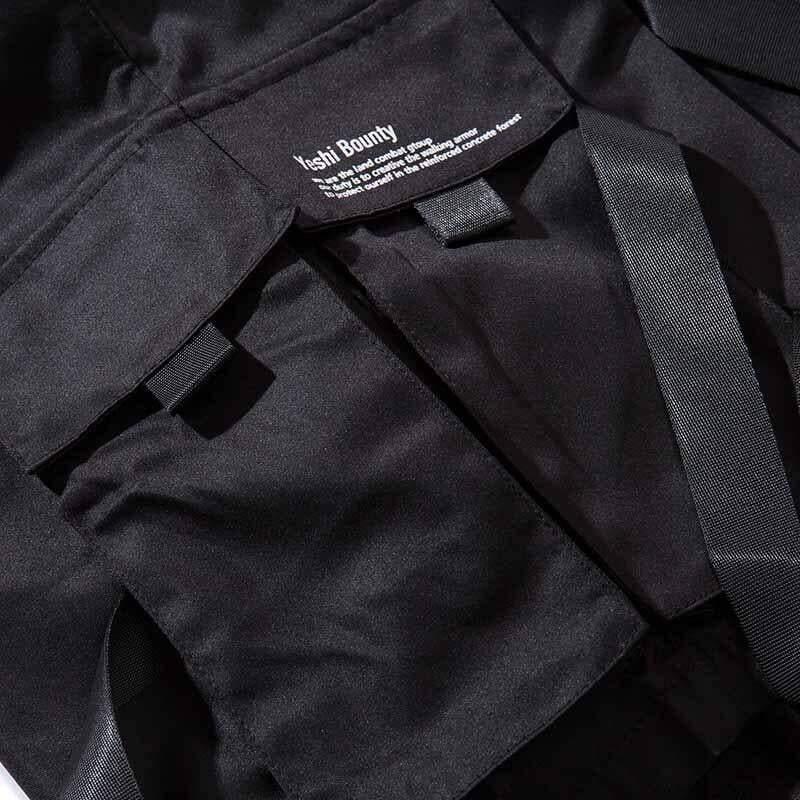 Versatile Ribbon Utility Shorts -  black shorts - Comfortable Ribbon Utility Shorts for Summer Adventures - View 4