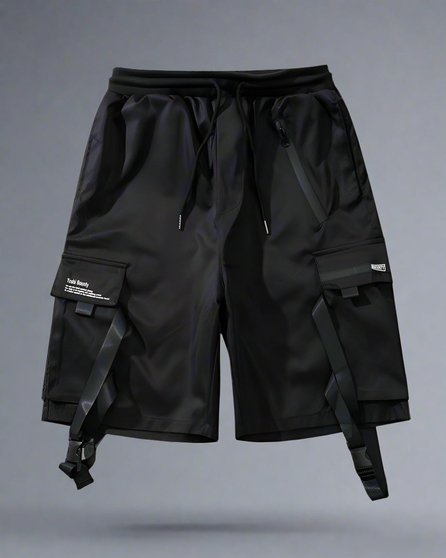 Versatile Ribbon Utility Shorts - lightweight cargo shorts - Comfortable Ribbon Utility Shorts for Summer Adventures - Main view