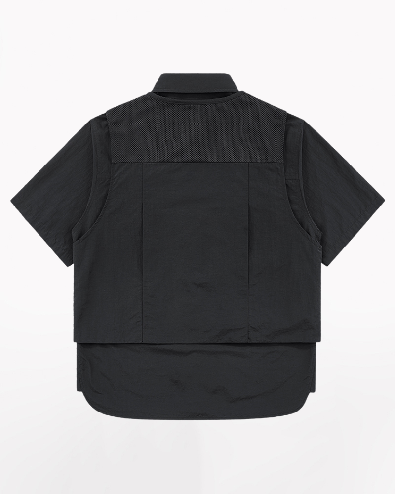 Versatile Short Sleeve Tech Shirt -  comfortable polyester shirt - Stylish Short Sleeve Tech Shirt for Everyday Comfort - View 4