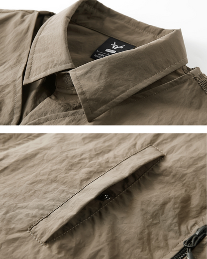 Versatile Short Sleeve Tech Shirt -  fake two-piece - Stylish Short Sleeve Tech Shirt for Everyday Comfort - View 6