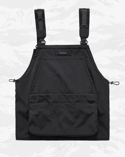 Versatile Sleeveless Utility Vest -  black utility vest - Stylish Sleeveless Utility Vest for Outdoor Adventures - View 3