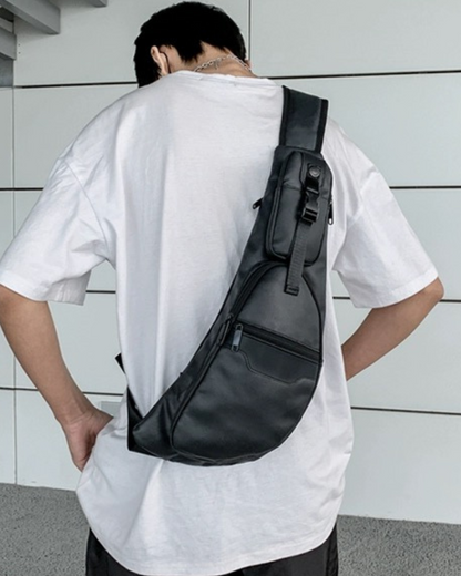 Versatile Sling Chest Pack -  black fanny pack - Lightweight Sling Chest Pack for Outdoor Adventures - View 3