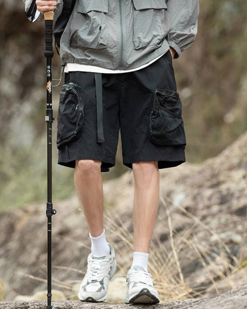 Versatile Summer Adventure Shorts -  comfortable outdoor shorts - Functional Multi-Pocket Sports Shorts for Summer - View 5