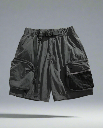Versatile Summer Adventure Shorts - multi-pocket sports shorts - Functional Multi-Pocket Sports Shorts for Summer - Main view