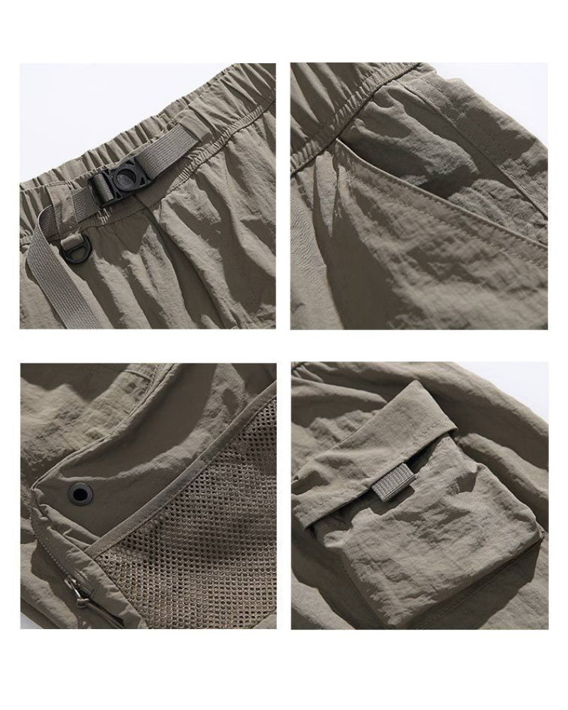 Versatile Summer Adventure Shorts - summer shorts - Functional Multi-Pocket Sports Shorts for Summer - View 11