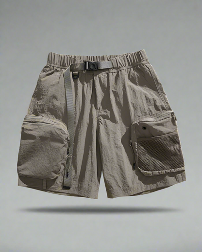 Versatile Summer Adventure Shorts - Summer Techwear - Functional Multi-Pocket Sports Shorts for Summer - View 3