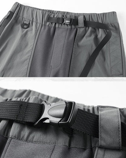 Versatile Summer Sport Cargo Shorts -  asymmetric pockets cargo shorts - Stylish Techwear Cargo Shorts for Urban Adventures - View 4