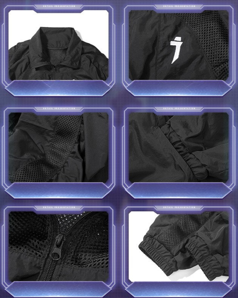 Versatile SunShield Lapel Jacket -  nylon hiking jacket - Versatile SunShield Jacket for Outdoor Adventures - View 12