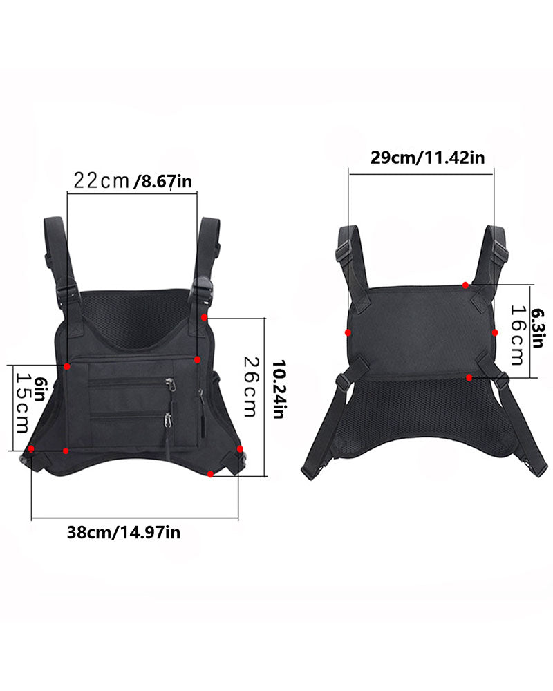 Versatile Tactical Chest Rig -  polyester chest rig - Tactical Chest Rig for Outdoor and Streetwear Use - View 6