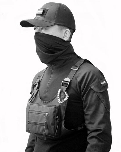 Versatile Tactical Chest Rig - techwear aesthetics - Tactical Chest Rig for Outdoor and Streetwear Use - View 2