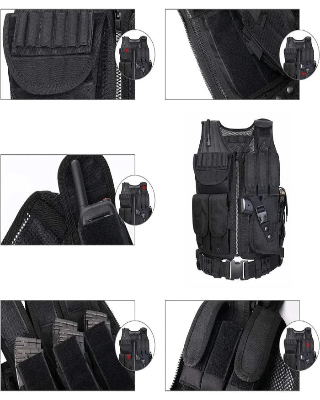 Versatile Tactical Combat Vest -  durable vest - Versatile Tactical Combat Vest for All Sizes - View 6