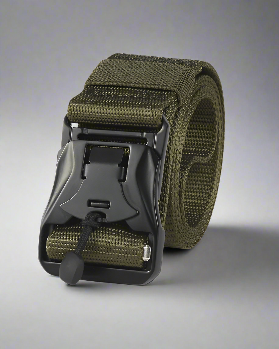 Versatile Tactical Men's Belt -  canvas nylon belt - Comfortable Tactical Men's Belt with Arc Shaped Buckle - View 3