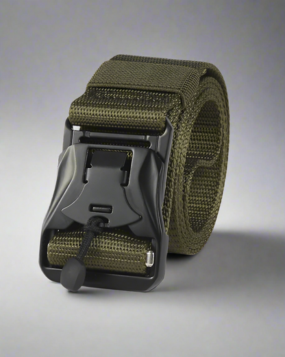 Versatile Tactical Men's Belt -  canvas nylon belt - Comfortable Tactical Men's Belt with Arc Shaped Buckle - View 3