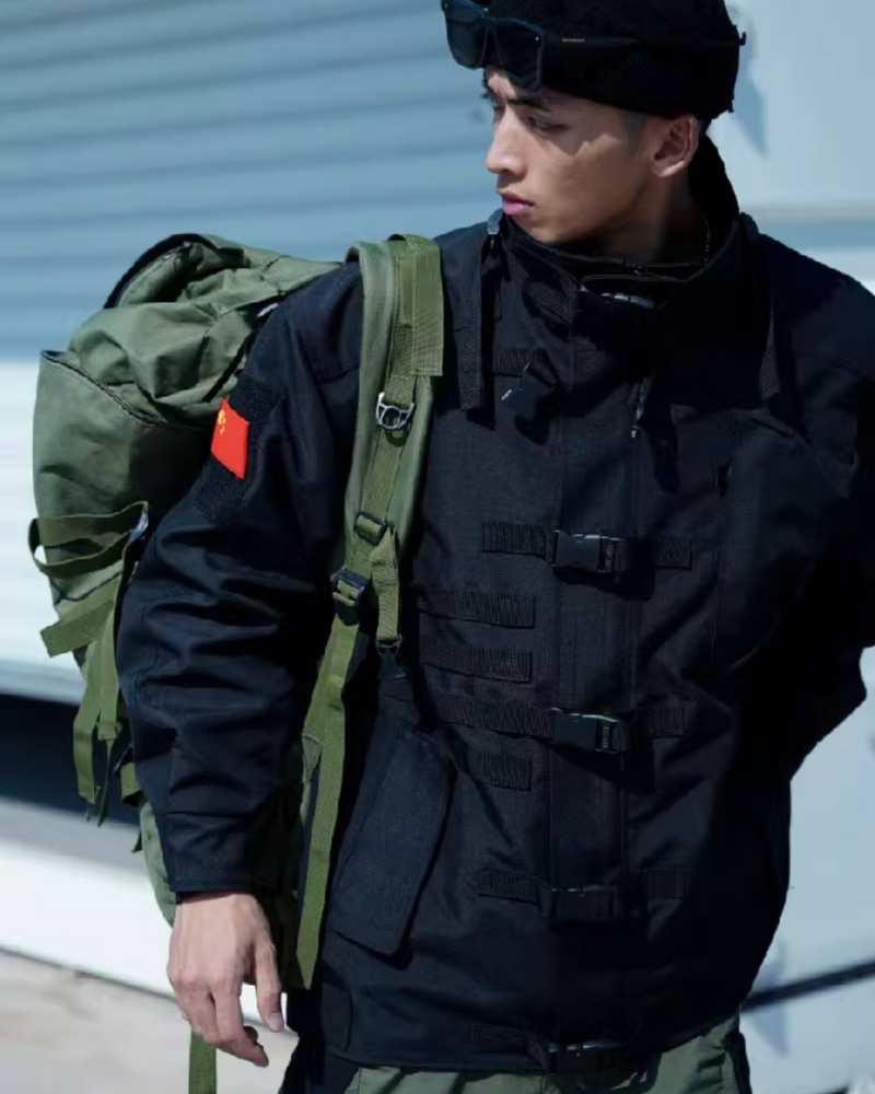 Versatile Tactical Stand-Up Jacket -  layering jacket - Versatile Tactical Stand-Up Jacket for All Settings - View 4