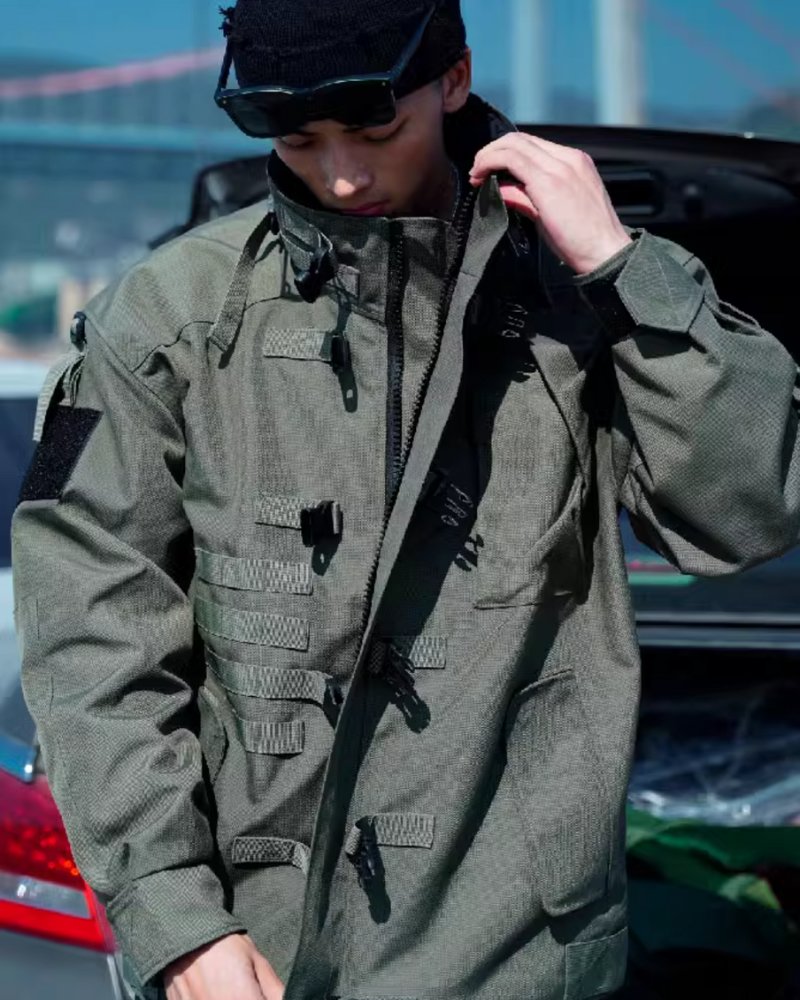 Versatile Tactical Stand-Up Jacket -  polyester jacket - Versatile Tactical Stand-Up Jacket for All Settings - View 7