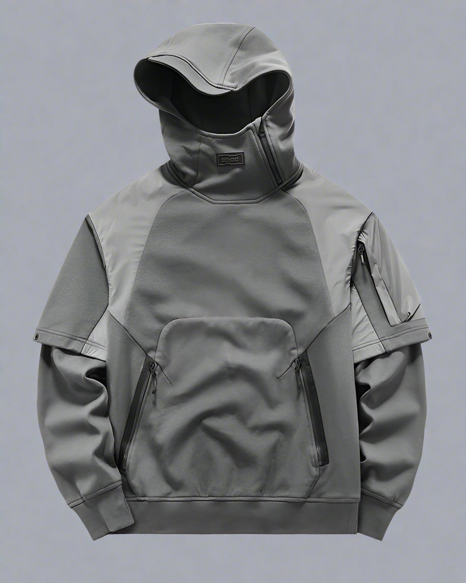 Versatile Tactical Two-Tone Hoodie - tactical hoodie - Stylish Two-Tone Tactical Hoodie for Everyday Comfort - Main view