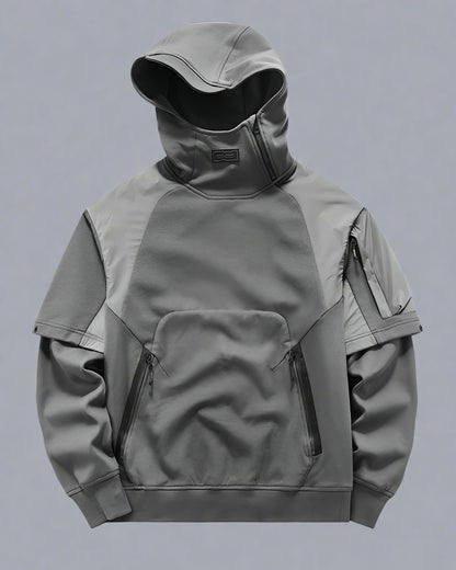 Versatile Tactical Two-Tone Hoodie - tactical hoodie - Stylish Two-Tone Tactical Hoodie for Everyday Comfort - Main view