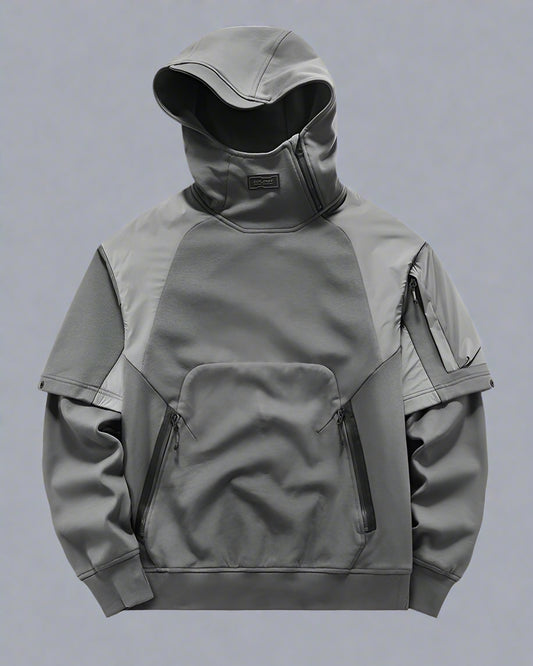 Versatile Tactical Two-Tone Hoodie - tactical hoodie - Stylish Two-Tone Tactical Hoodie for Everyday Comfort - Main view