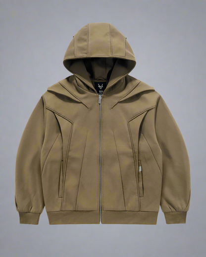 Versatile Tactical Zip-Up Hoodie - comfortable fabric blend - Urban Tactical Zip-Up Hoodie for Everyday Style - Main view