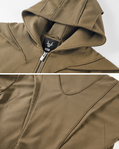 Versatile Tactical Zip-Up Hoodie -  urban style - Urban Tactical Zip-Up Hoodie for Everyday Style - View 6
