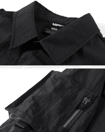 Versatile Tech Cargo Chest Shirt -  adjustable fit - Tech Cargo Chest Shirt - Practical Urban Style - View 3