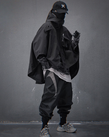 Versatile Tech-Inspired Cape Jacket -  modern style cape - Tech-Inspired Cape Jacket for Modern Streetwear - View 7
