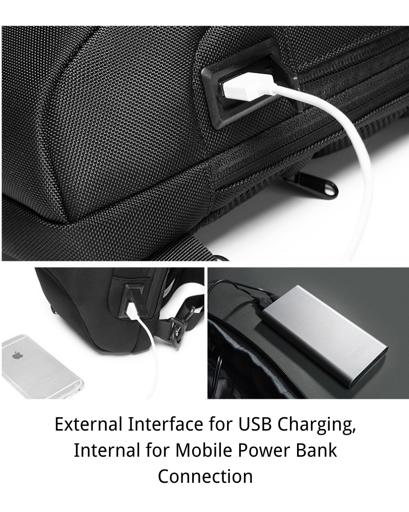 Versatile Tech Sling Bag -  sling bag - Durable Tech Sling Bag with USB Charging Port - View 12