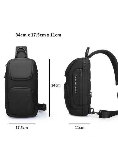 Versatile Tech Sling Bag -  shock-absorbing sling bag - Durable Tech Sling Bag with USB Charging Port - View 11