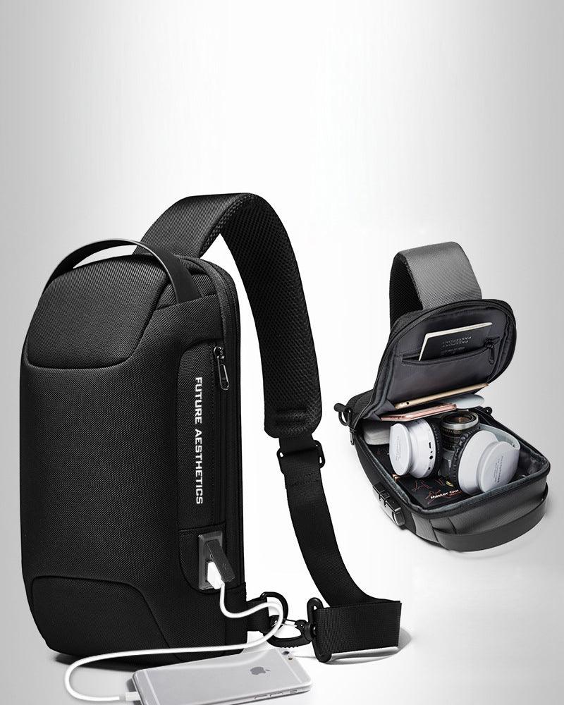 Versatile Tech Sling Bag -  usb charging - Durable Tech Sling Bag with USB Charging Port - View 6