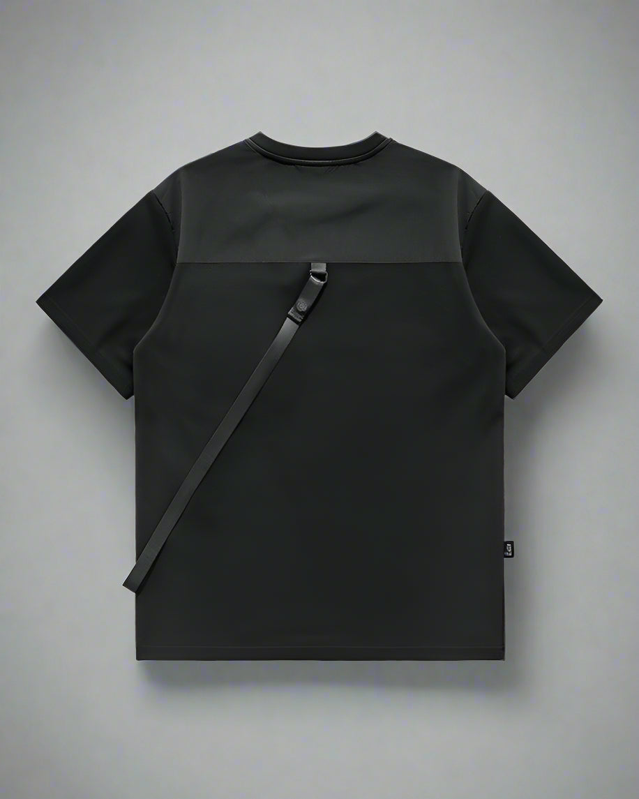 Versatile Techwear Chest Bag Tee -  cargo pocket shirt - Techwear Chest Bag Tee for Comfort and Functionality - View 3