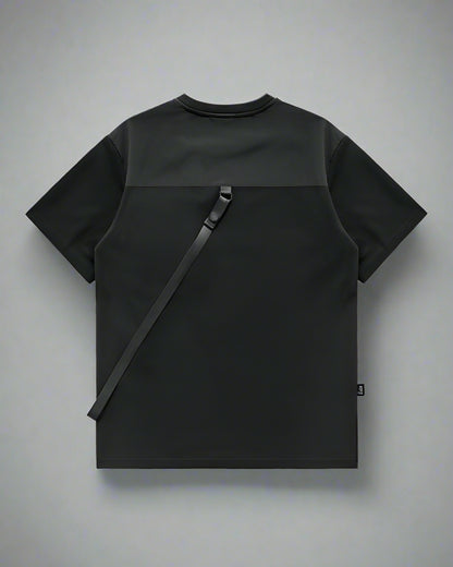 Versatile Techwear Chest Bag Tee -  cargo pocket shirt - Techwear Chest Bag Tee for Comfort and Functionality - View 3