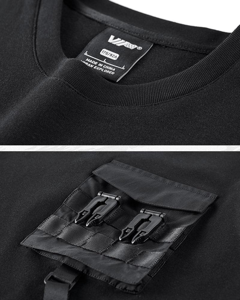 Versatile Techwear Chest Bag Tee -  relaxed fit t-shirt - Techwear Chest Bag Tee for Comfort and Functionality - View 7