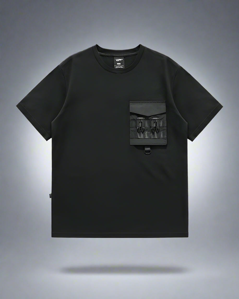 Versatile Techwear Chest Bag Tee - techwear - Techwear Chest Bag Tee for Comfort and Functionality - View 2