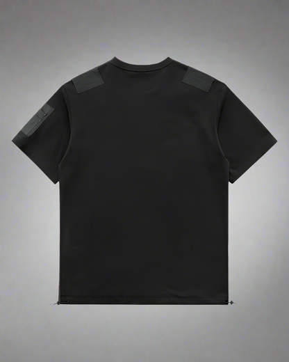 Versatile Techwear Pocket Tee - techwear t-shirt - Comfortable Black Techwear Pocket Tee for Everyday Use - View 2