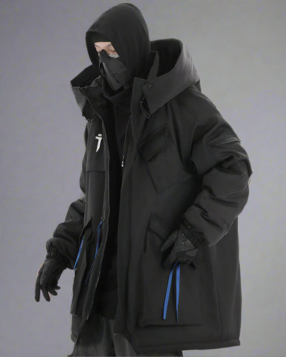 Versatile Techwear Winter Jacket - functional winter wear - Versatile Techwear Winter Jacket for Urban Style - View 2