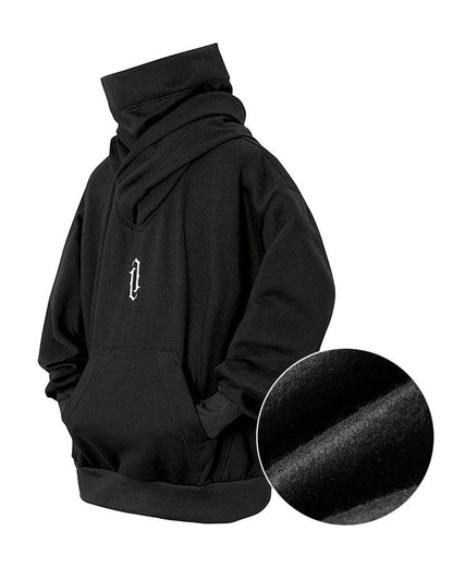 Versatile Turtleneck Scarf Hoodie -  comfortable hoodie - Stylish Versatile Turtleneck Scarf Hoodie for Everyday Wear - View 11
