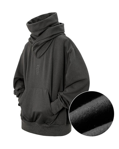Versatile Turtleneck Scarf Hoodie -  everyday wear hoodie - Stylish Versatile Turtleneck Scarf Hoodie for Everyday Wear - View 12
