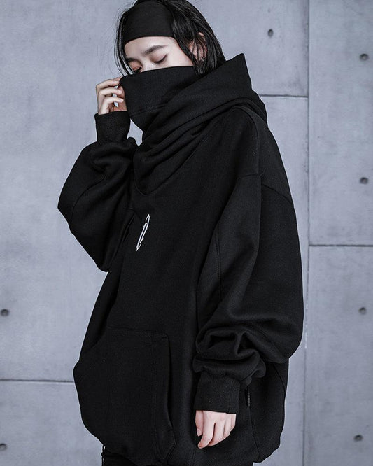 Versatile Turtleneck Scarf Hoodie - stylish hoodie - Stylish Versatile Turtleneck Scarf Hoodie for Everyday Wear - Main view