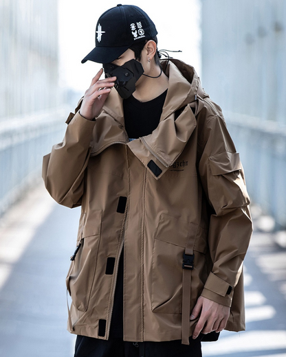 Versatile Unisex 2-in-1 Jacket - urban techwear jacket - Unisex 2-in-1 Jacket for Stylish Urban Living - View 2