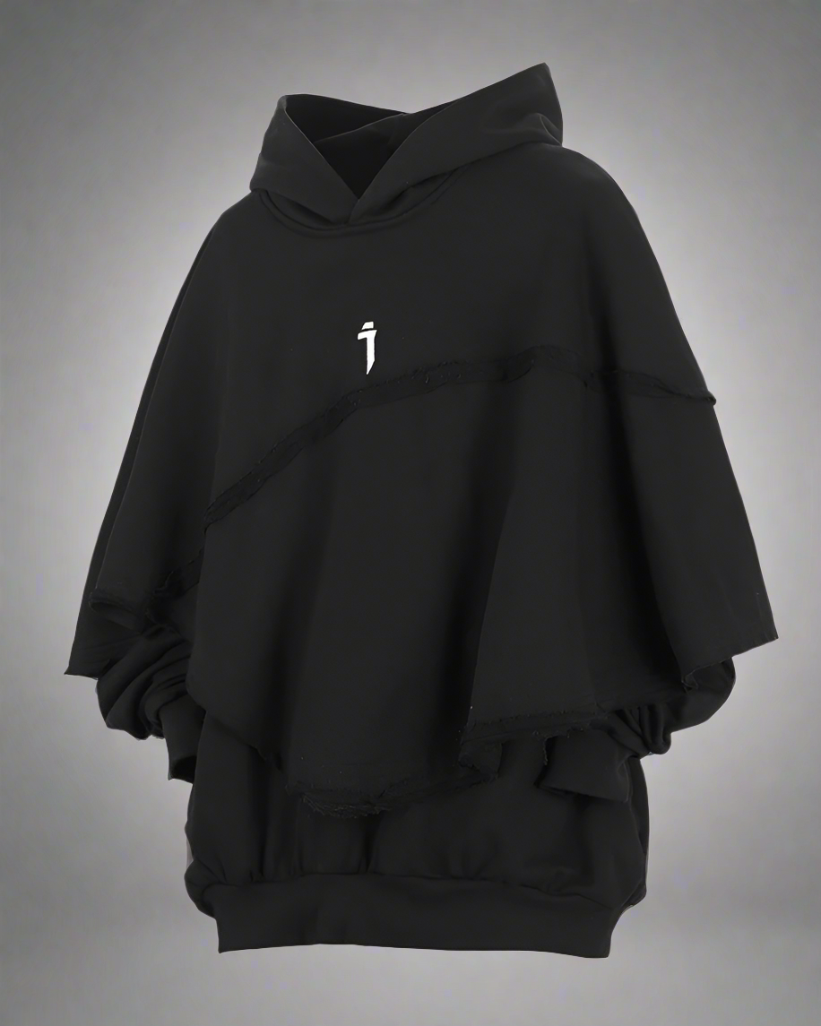 Versatile Unisex Cape Hoodie -  unisex hoodie - Innovative Unisex Cape Hoodie for Stylish Comfort - View 9