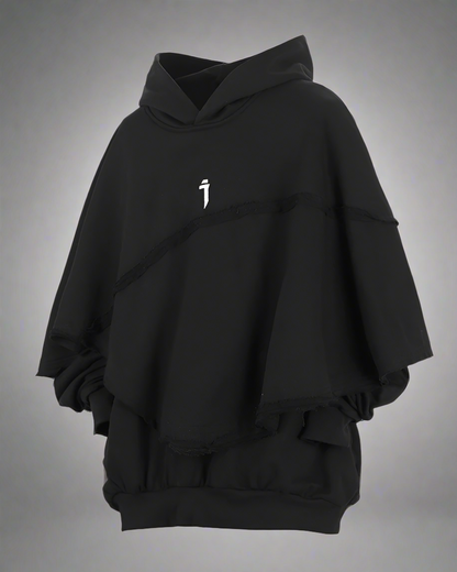 Versatile Unisex Cape Hoodie -  unisex hoodie - Innovative Unisex Cape Hoodie for Stylish Comfort - View 9