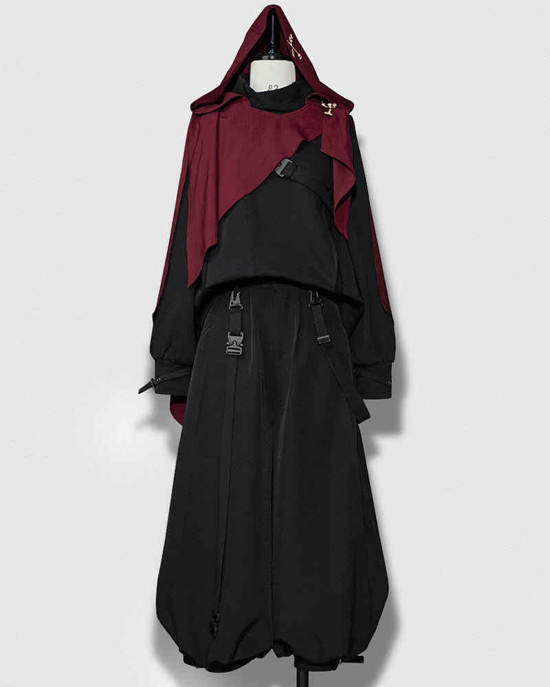 Versatile Unisex Dark Outfit Set -  techwear outfit - Versatile Unisex Dark Outfit Set for Any Occasion - View 8