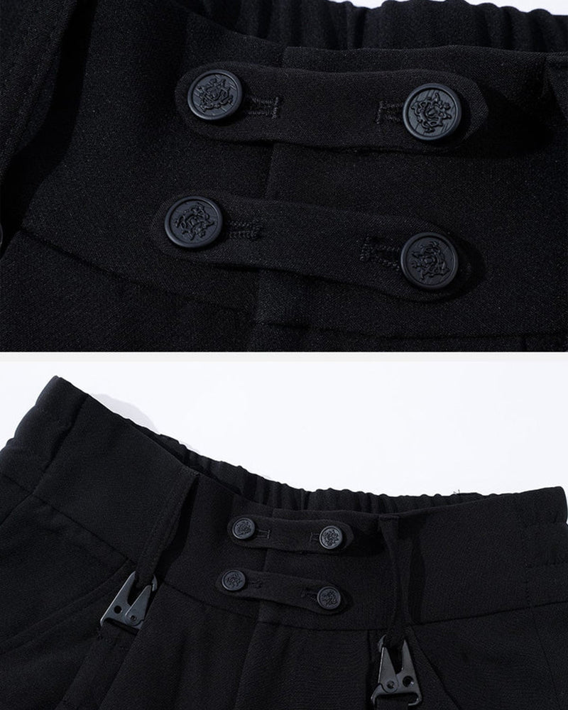 Versatile Unisex Dark Outfit Set -  three-piece set - Versatile Unisex Dark Outfit Set for Any Occasion - View 18