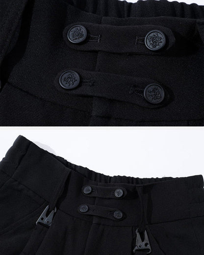 Versatile Unisex Dark Outfit Set -  three-piece set - Versatile Unisex Dark Outfit Set for Any Occasion - View 18