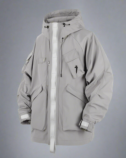 Versatile Unisex Hooded Jacket - New Arrivals - Functional Unisex Hooded Jacket with Multi-Pockets - View 11