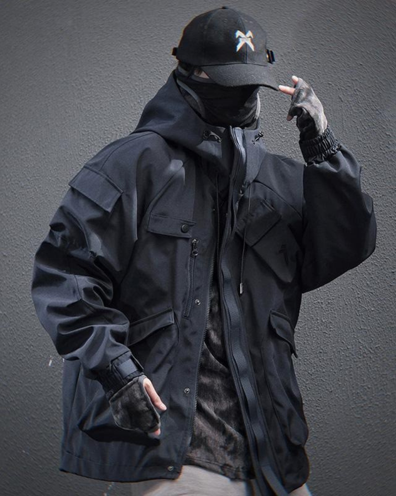 Versatile Unisex Hooded Jacket -  outdoor gear - Functional Unisex Hooded Jacket with Multi-Pockets - View 8